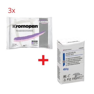 3x Kromopan 450 g + Alginat Fast Set Elastic Mint 453 g  9884419 za 1 PLN
