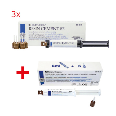 3x Resin Cement SE 5 ml 9008244 + Implant cement 5 ml 9008245 Henry Schein  za 1 PLN