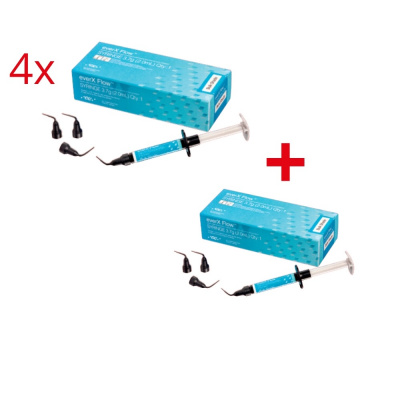4x EverX Flow 2 ml dowolny odcień + EverX Flow 2 ml (bulk lub dentin) gratis* (produkt dosyłany przez firmę GC po przesłaniu dowodu zakupu) GC
