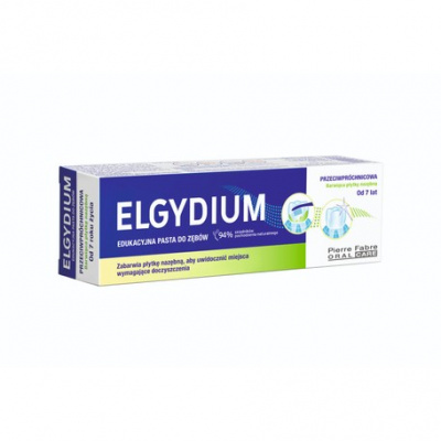 Elgydium Edukacyjna pasta do zębów barwiąca płytkę nazębną 50 ml 