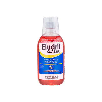 Eludril Classic pozabiegowy płyn do płukania jamy ustnej z chlorheksydyną 0,10% 500 ml