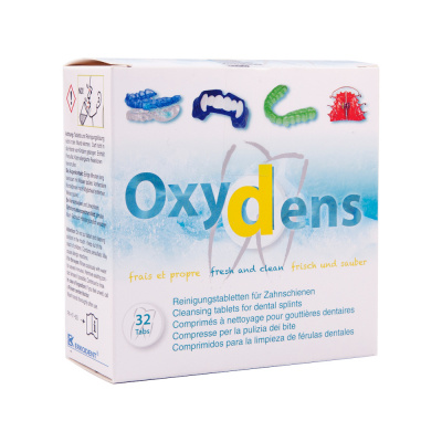 OXYDENS tabletki czyszczące do szyn i protez 280032 Erkodent