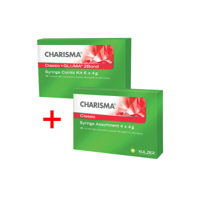 Zestaw Charisma Classic 6 × 4 g + Gluma 2Bond 4 ml + Charisma Classic 4 × 4 g