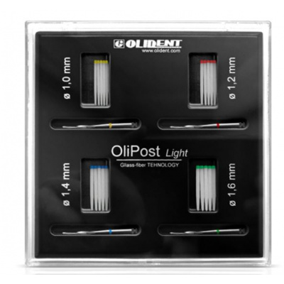 Zestaw wkładów OliPost Light z frezami OL500 Olident